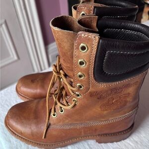 Vintage Men’s Kinney Shoes Oil Resistant Non Marking Soles Lace Up Hiking Boots